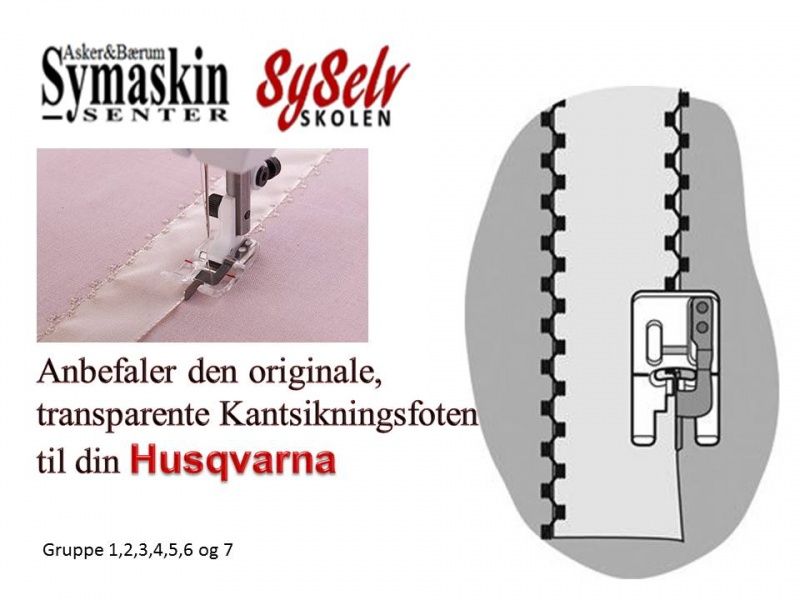 Husqvarna kantstikningsfot transaparent