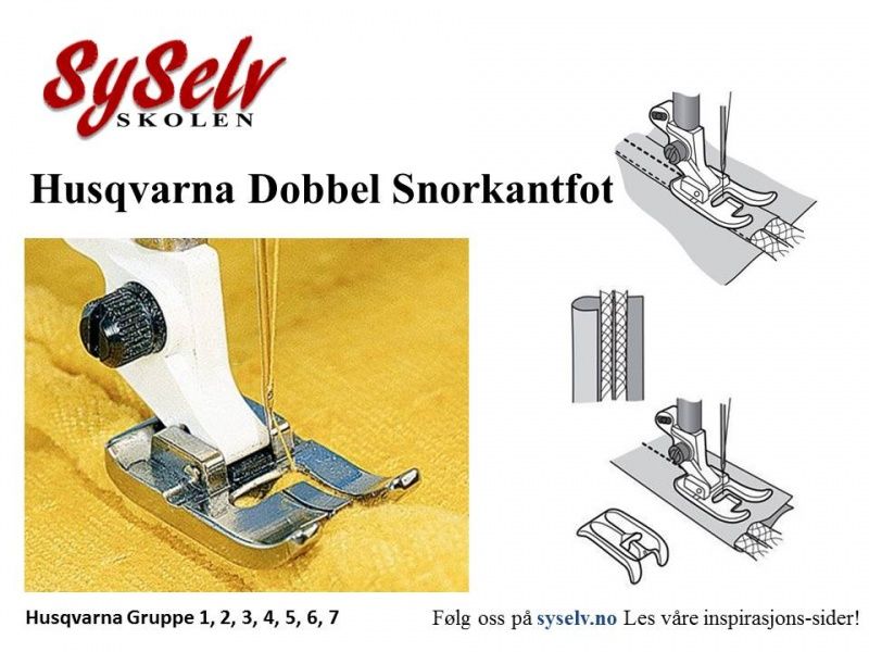 Husqvarna dobbel snorkantfot