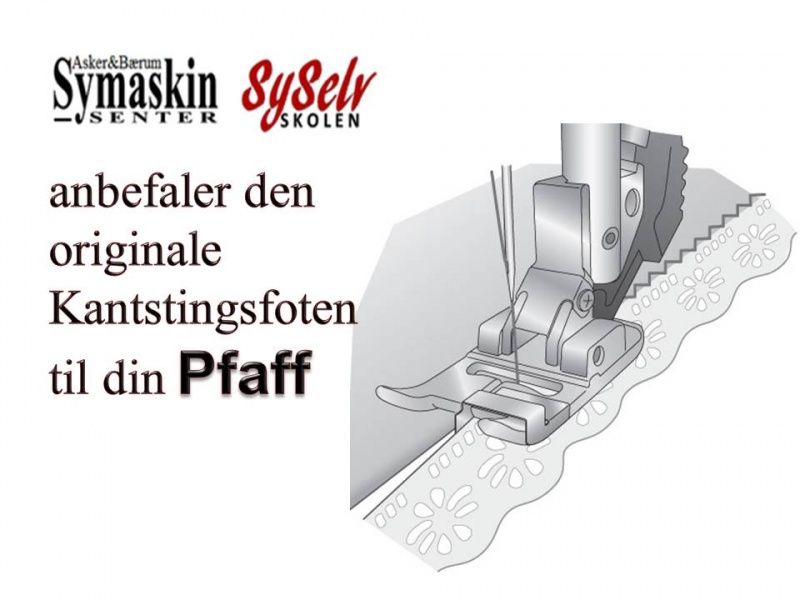 Pfaff Kanststikningsfot IDT