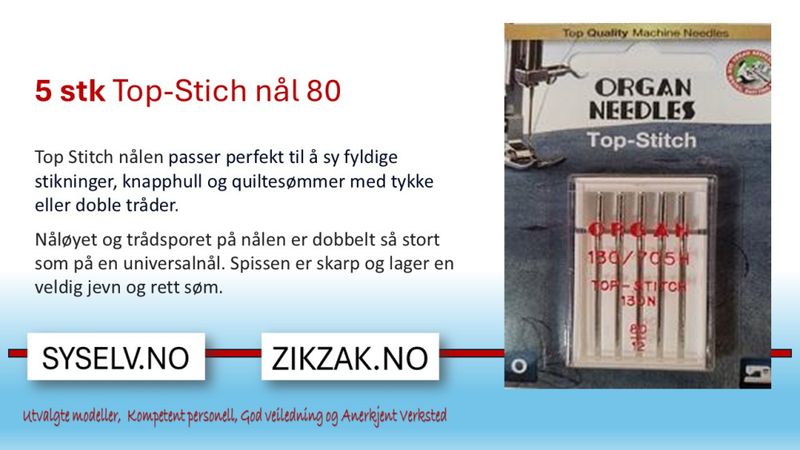5pk Organ TopStich 80